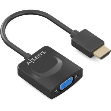 Conversor Aisens A122-0947/ HDMI Macho - SVGA Hembra/ 15cm/ Negro