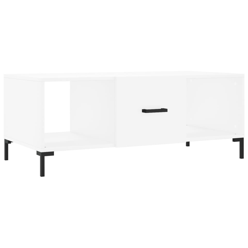 Vidaxl Mesa de Centro Madera Contrachapada 102x50x40 Cm Blanco
