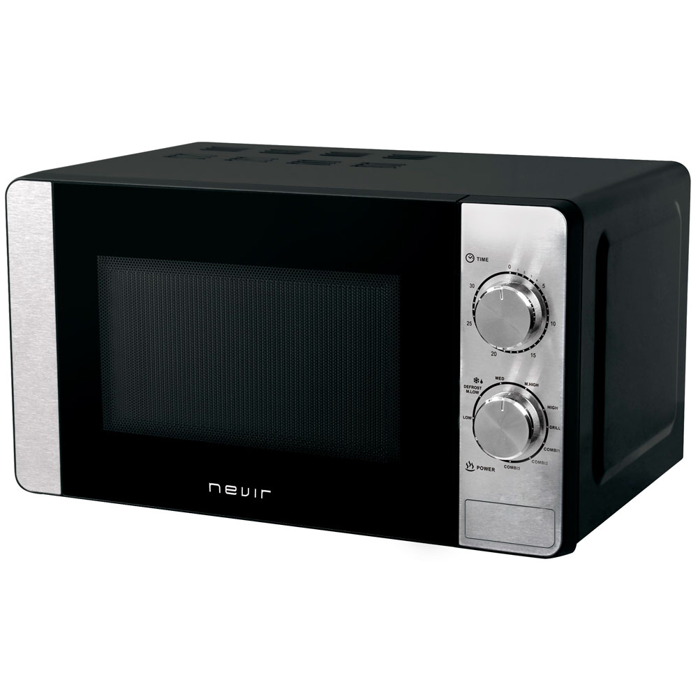 MICROONDAS 700W NEGRO INOXIDABLE 20 L 6232MS