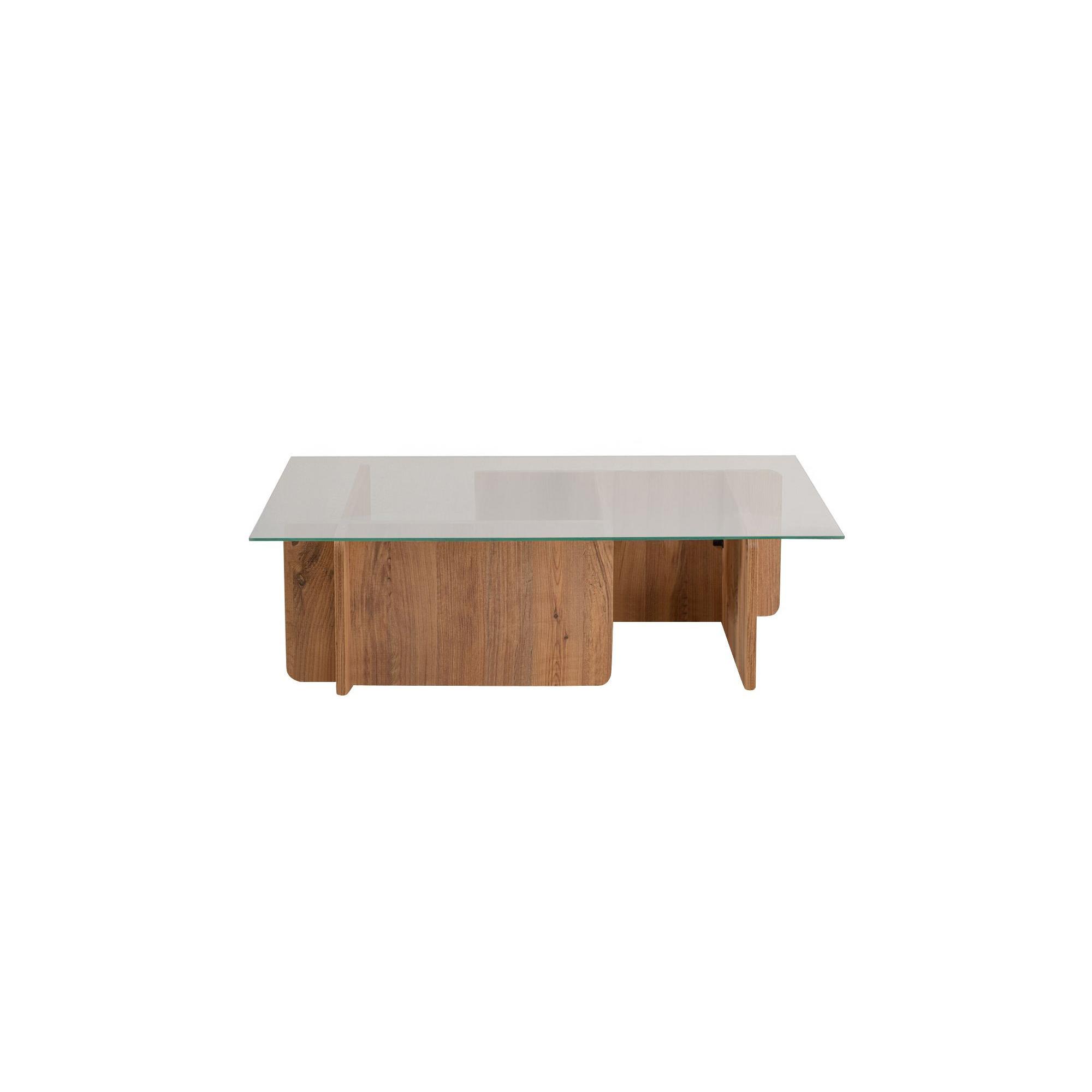Habitat y Jardin - Mesa baja de madera "Flavio" - 105 x 65 x 30 cm - Pino Atlántico