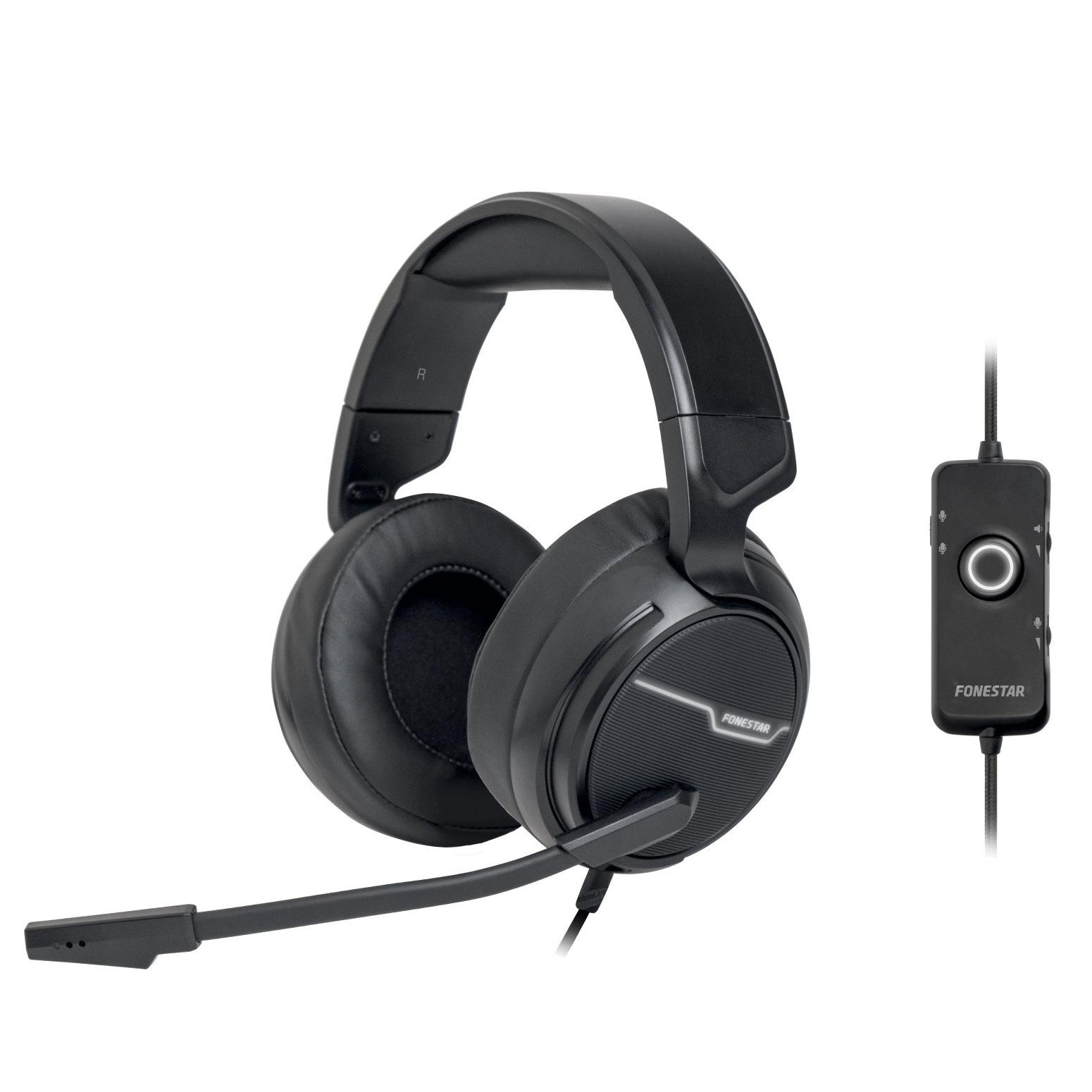 Fonestar Auriculares Gaming USB con Micrófono y Controles en el Cable