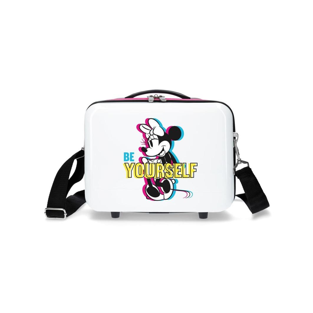 Neceser de Viaje Disney Minnie Be Yourself 21x29x15 cm con Compartimentos y Bolsillo con Cremallera