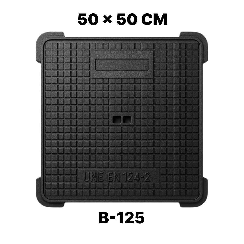 TAPA ARQUETA HIERRO FUNDIDO 50x50 B-125 | BRICO ELÉCTRICO