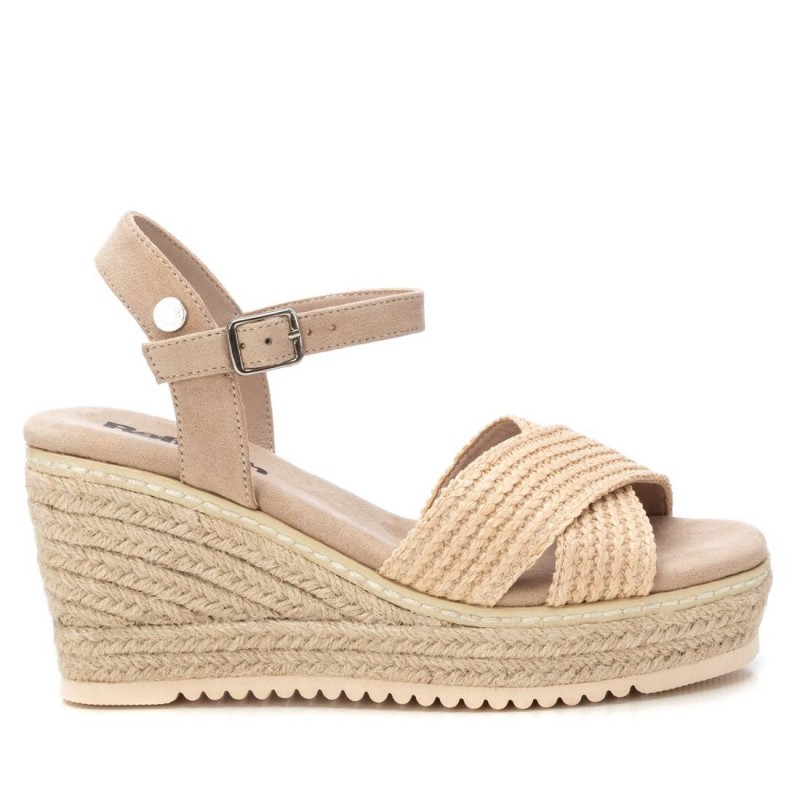 Alpargatas de mujer REFRESH 172650 01 SNDALIA CRUZADA CUÑA YUTE BEIGE 38606 26V