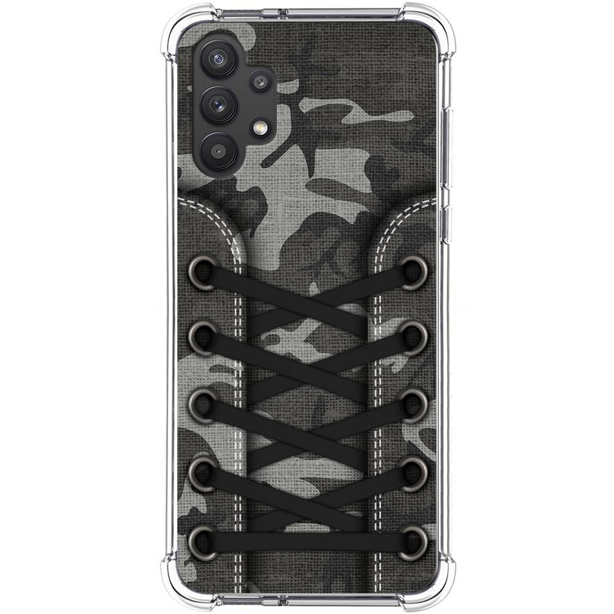 Tumundosmartphone Funda Silicona Antigolpes para Samsung Galaxy A32 5G diseño Zapatillas 15 Dibujos