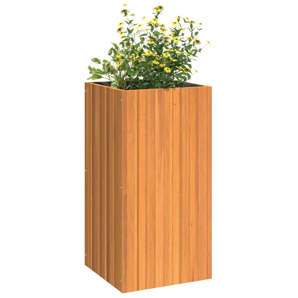 vidaXL Jardinera de madera maciza de acacia Dimensiones 25 x 25 x 25 cm,  35 x 35 x 35 cm,  45 x 45 x 45 cm y mas