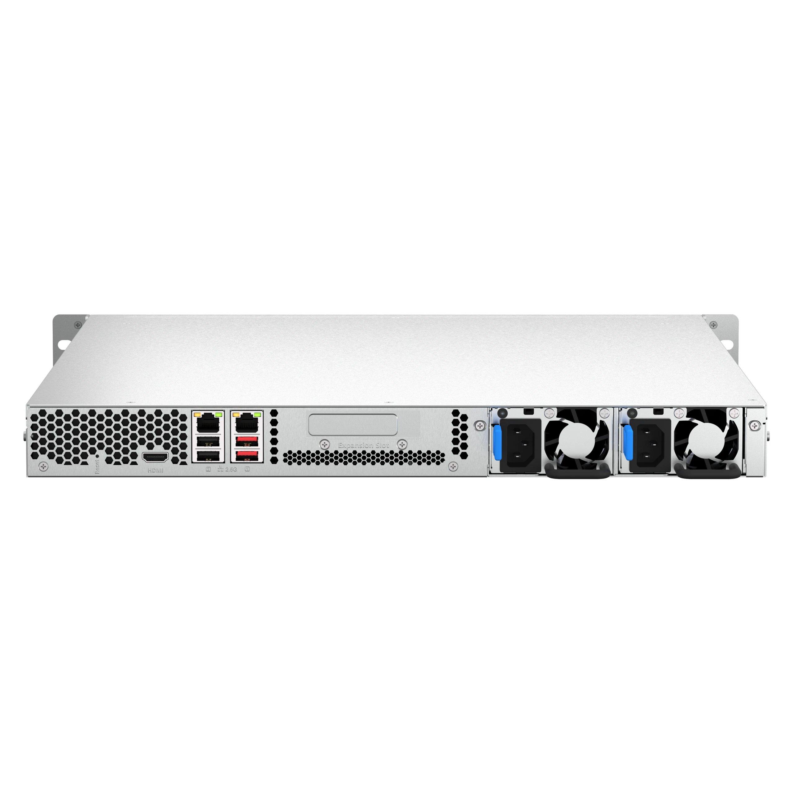 QNAP - Servidor NAS TS-464U-RP-8G para almacenamiento centralizado en rack, con procesador Intel Celeron, 8 GB RAM y soporte RAID 5 para alta disponibilidad