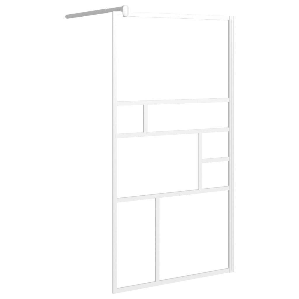 vidaXL Mampara de Ducha Accesible Vidrio ESG Baño Cuarto Cabina Pared Color Blanco,  Negro, y mas