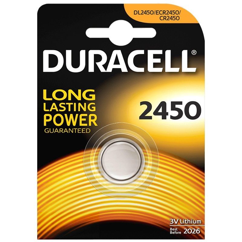 Pila de Botón Duracell CR2450/3V - Fiables y Duraderas