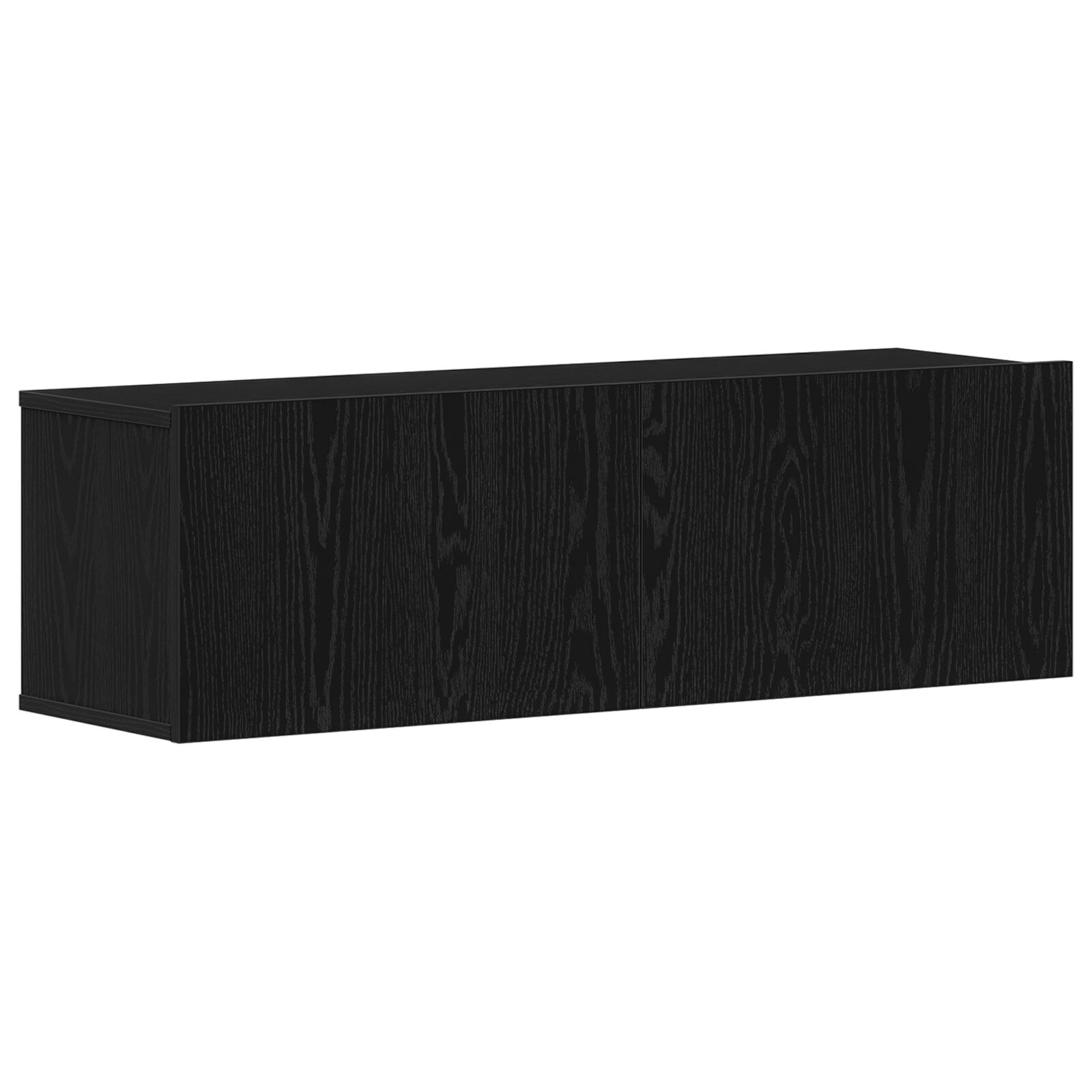 Mueble de TV Montado en la Pared de Roble Negro vidaXL 100x30x30 cm Hecho de Madera Ingenierizada