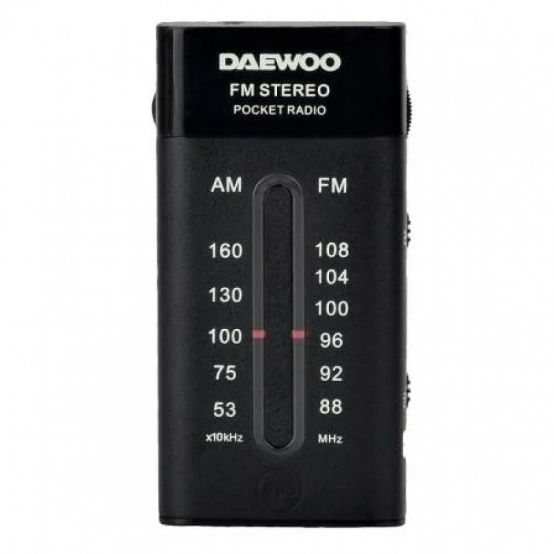 Radio De Bolsillo Daewoo Dw1109 Negra Radio Am / Fm Stereo
