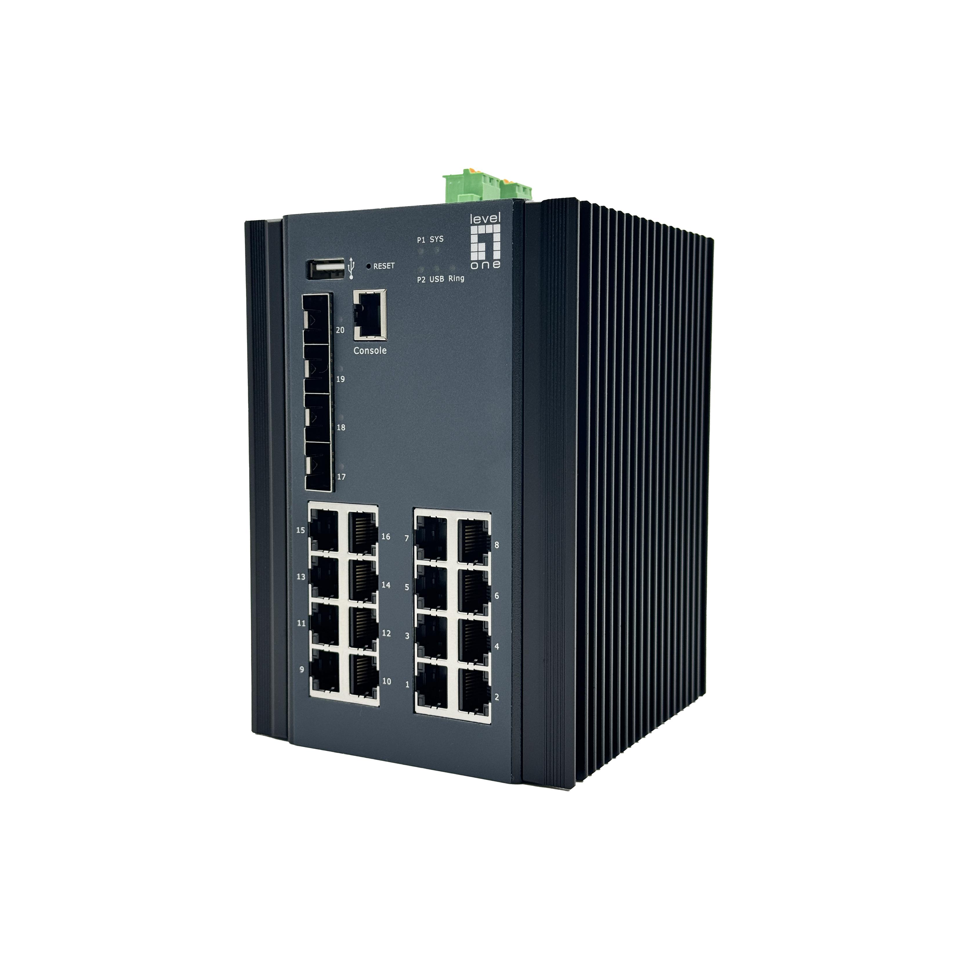 LevelOne IGU-2071 switch Gestionado L2+ Gigabit Ethernet (10/100/1000) Negro