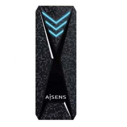 Caja Externa para Disco SSD M.2 NVMe Aisens ASM2-RGB013B/ USB 3.2 Gen2/ Sin Tornillos
