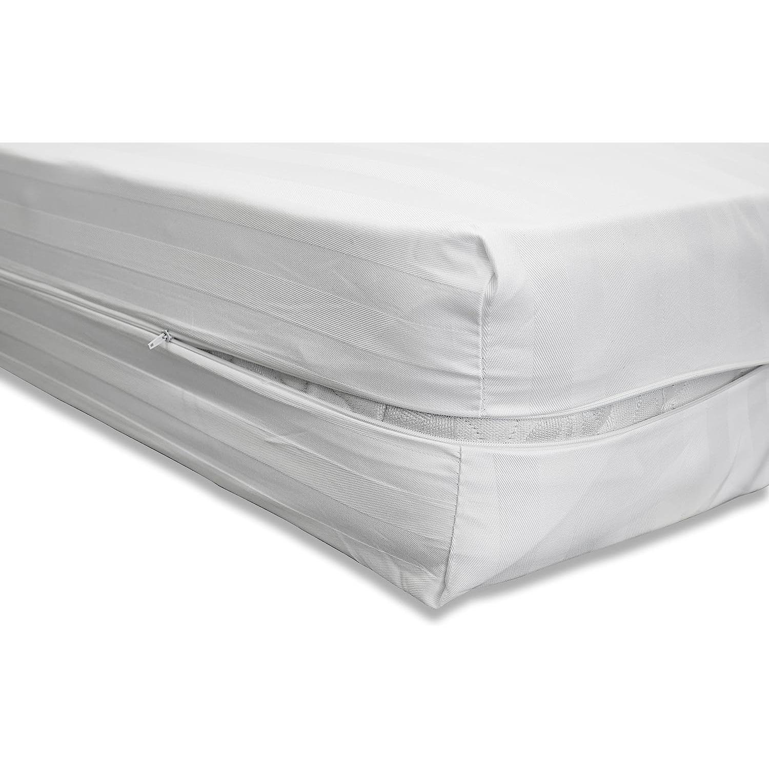 DECASATEXTIL- Funda Colchon Cutí- Transpirable, hipoalergénica, anti-ácaros- Facil de colocar- Cremallera en "L"