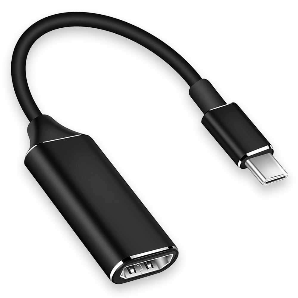 Ociodual Adaptador de USB Tipo C 3.1 a HDTV 2.0 M/H XHD 60Hz 1080p Negro para Smartphones Ordenadores Portatiles TV Laptop