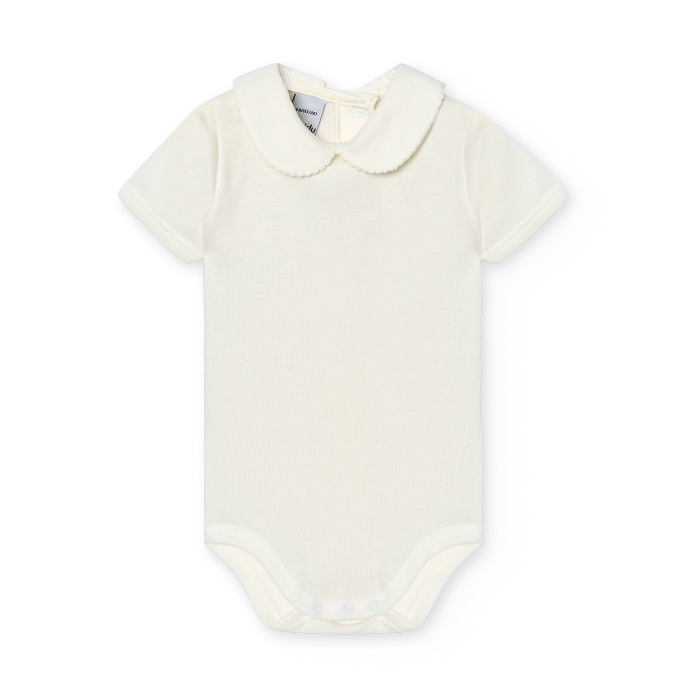 Basicos Babidu pack de 2 bodys cuello bebe manga corta