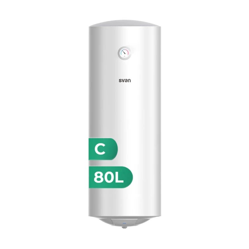 Svan - Termo eléctrico ST8001S de 73 L vertical slim para baño o cocina, 1500 W con ánodo de magnesio y clase energética C
