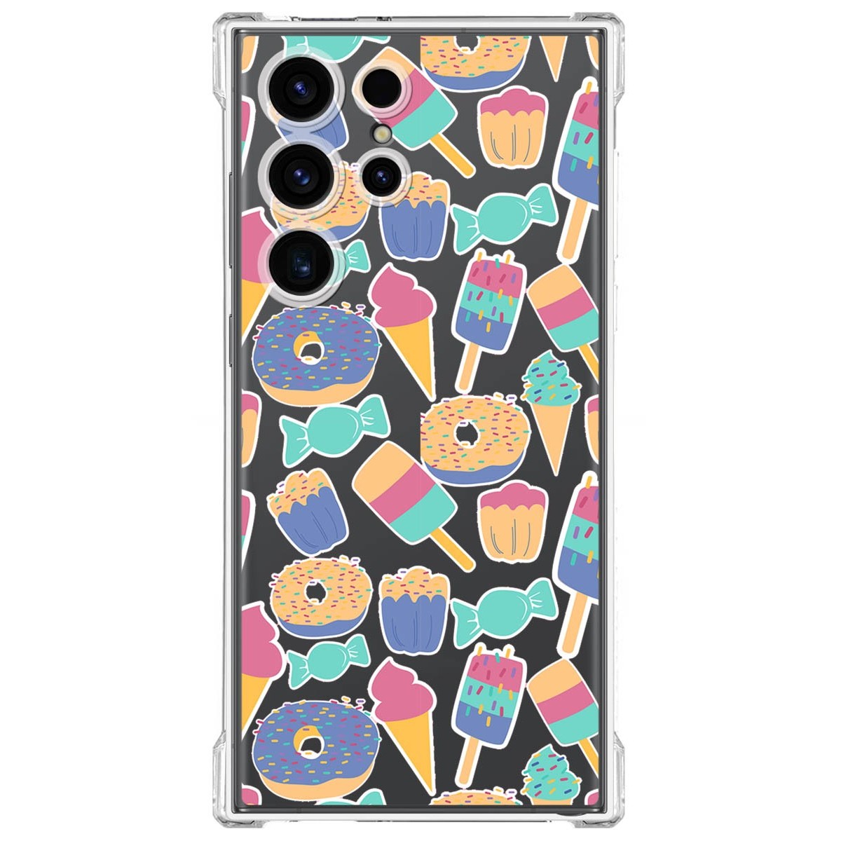 Funda Silicona Antigolpes para Samsung Galaxy S23 Ultra 5G diseño Dulces 02 Dibujos