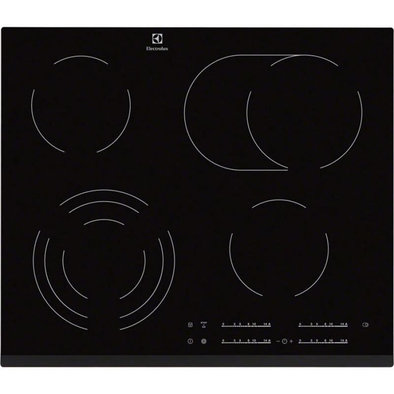 Electrolux EHF6547FXK hobs Negro Integrado 4 zona(s)