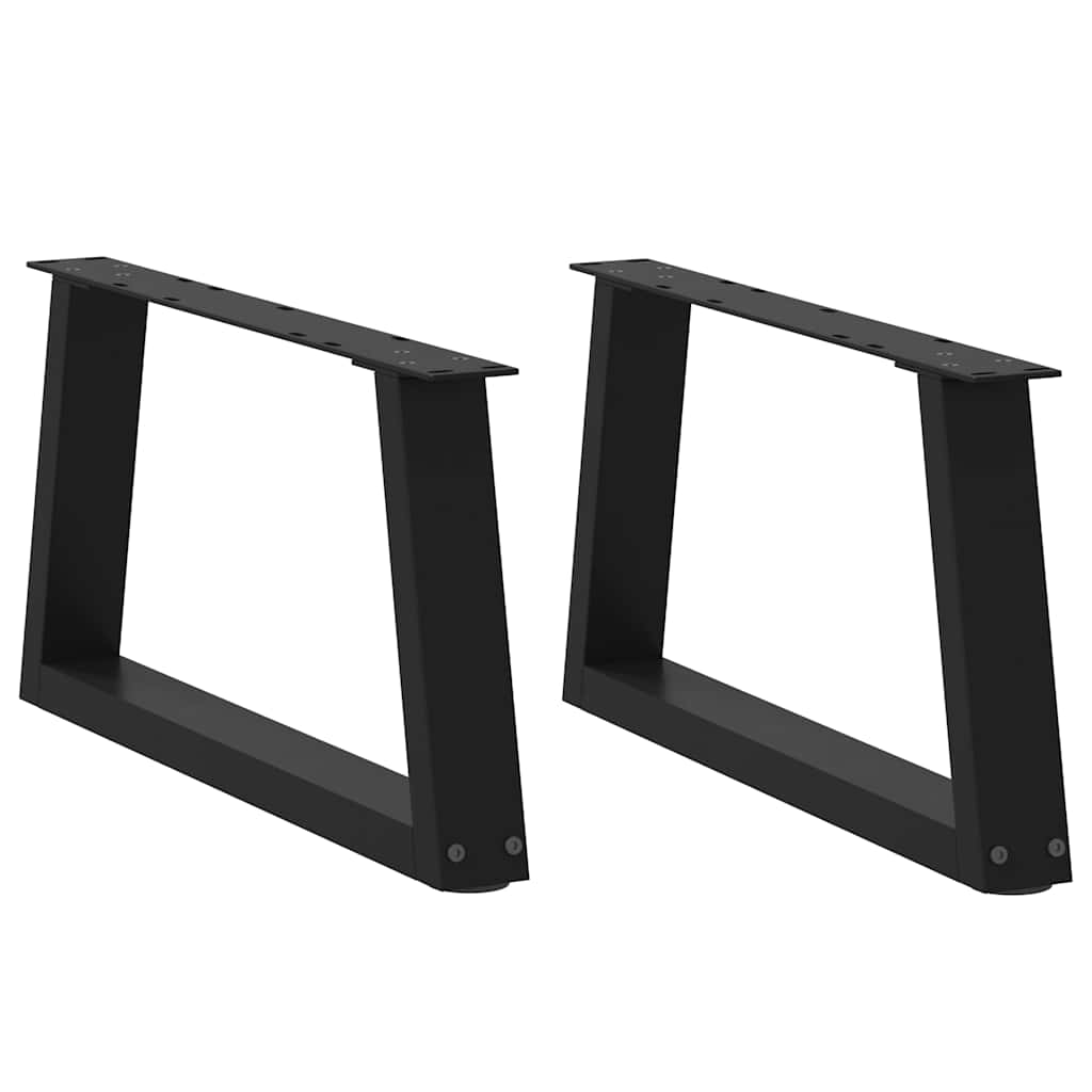 vidaXL Patas para mesa de centro en forma de V (2 unidades)  50 x (30-31,3) cm, acero