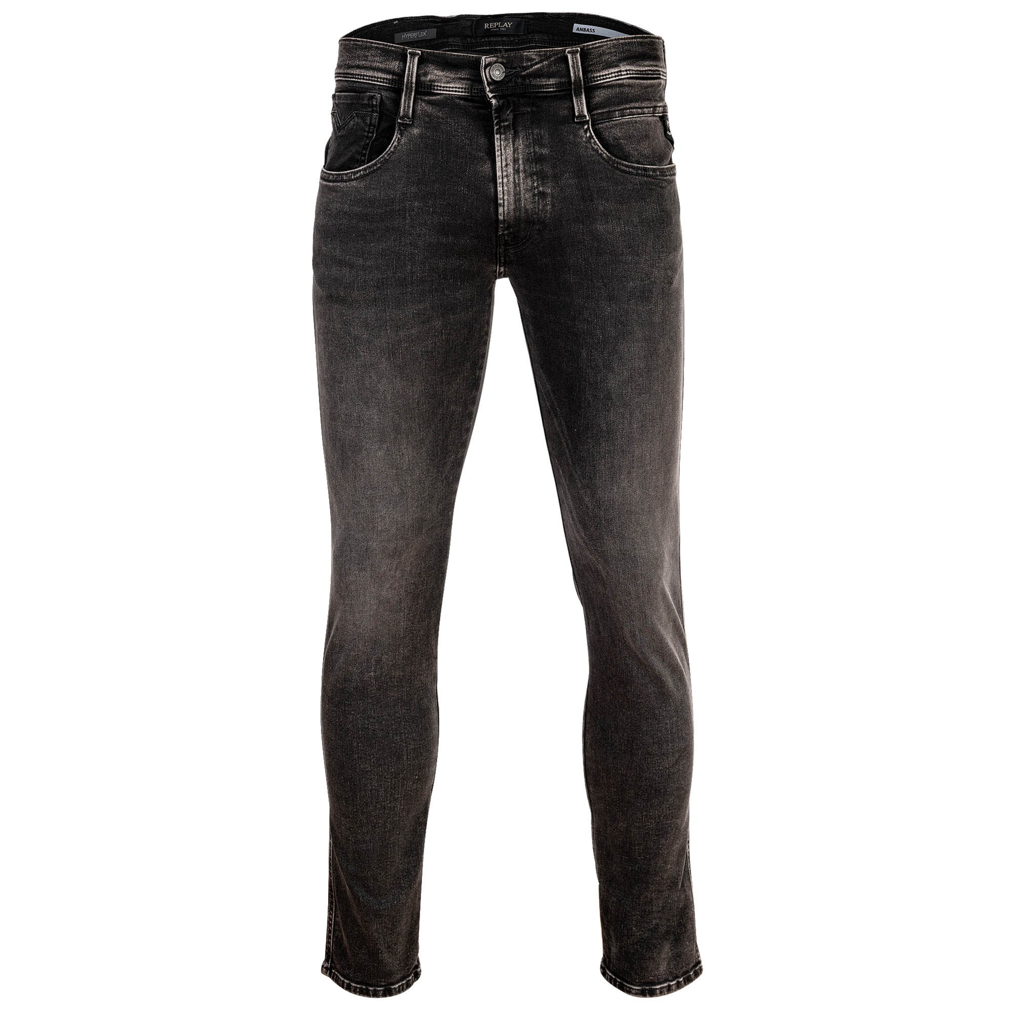 REPLAY Vaqueros Hombre - Hyperflex ANBASS, Denim elástico, Slim Fit Hyperflex ANBASS