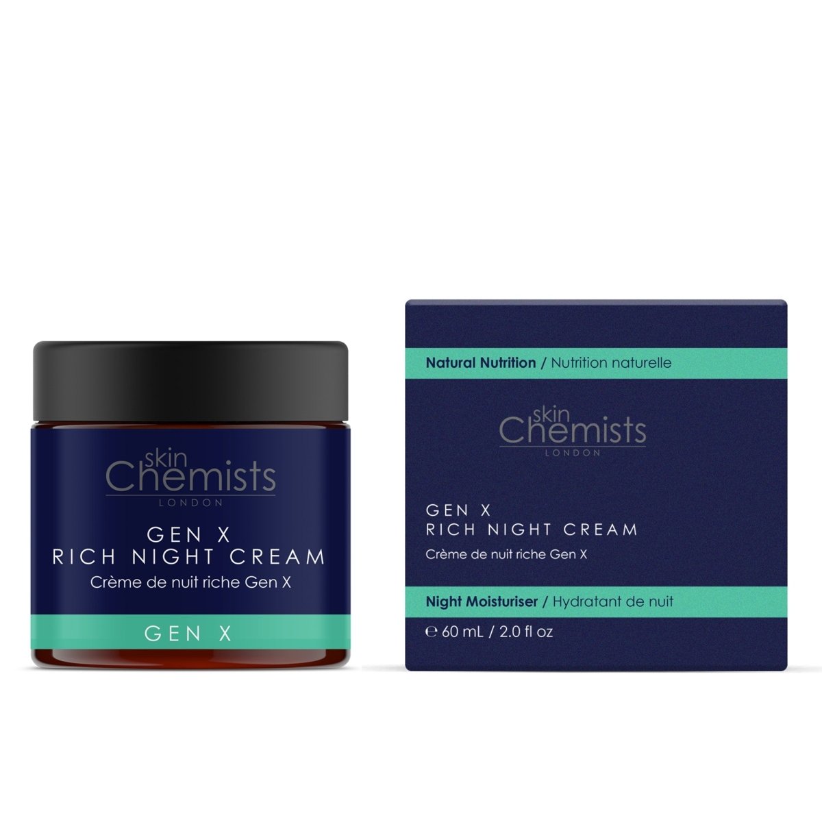 skinChemists Crema de Noche SC Gen X Rich con Ácido Hialurónico para Hidratación Antiedad