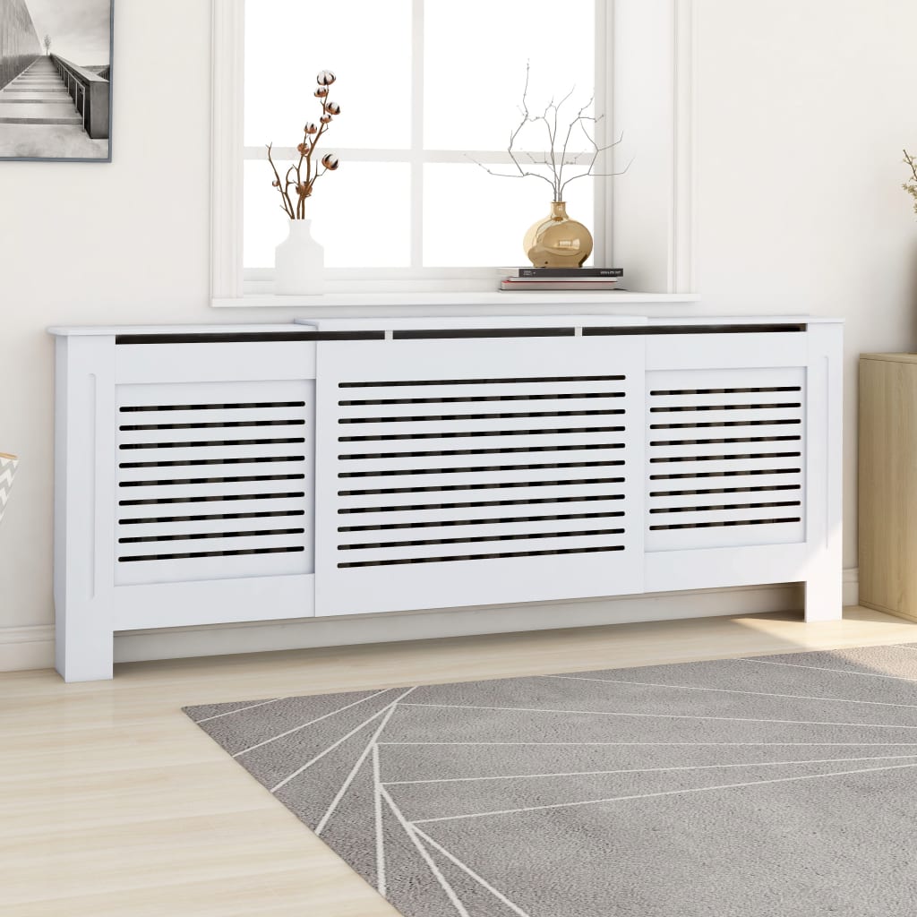 Cubierta para Radiador Estante Armario de Calentador Calefacción MDF Color Marrón,  Blanco,  Gris y mas