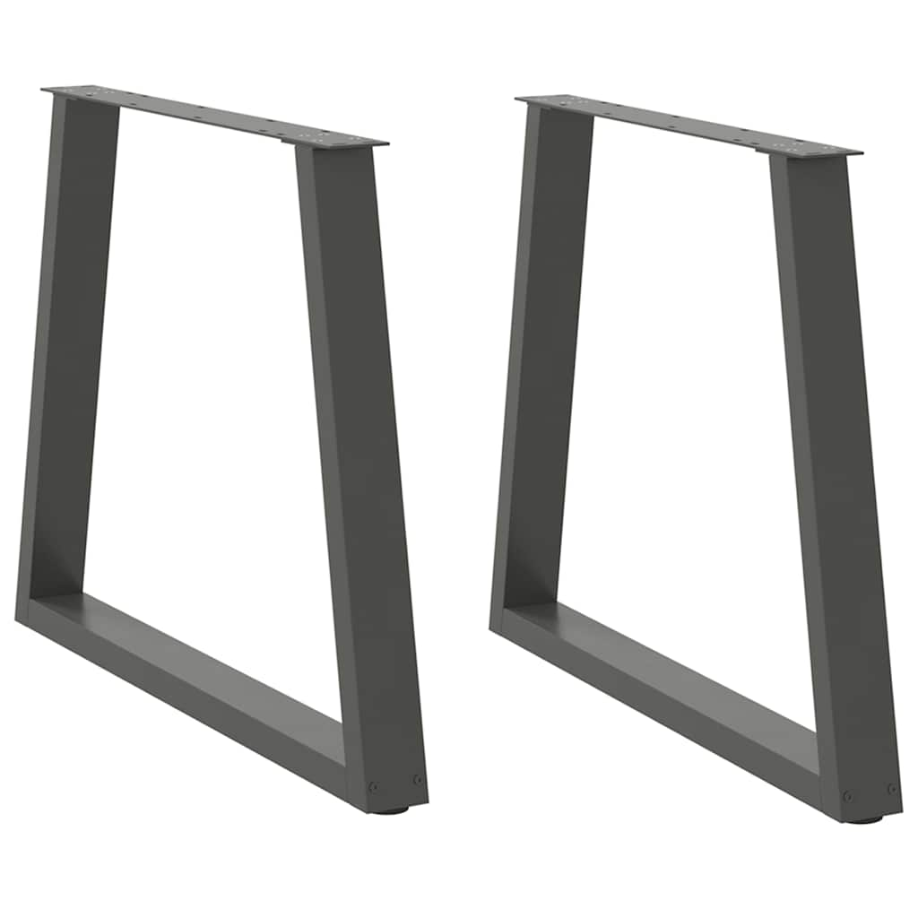 vidaXL Patas para mesa de comedor en forma de V (2 unidades) 70 x (72-73,3) cm, acero