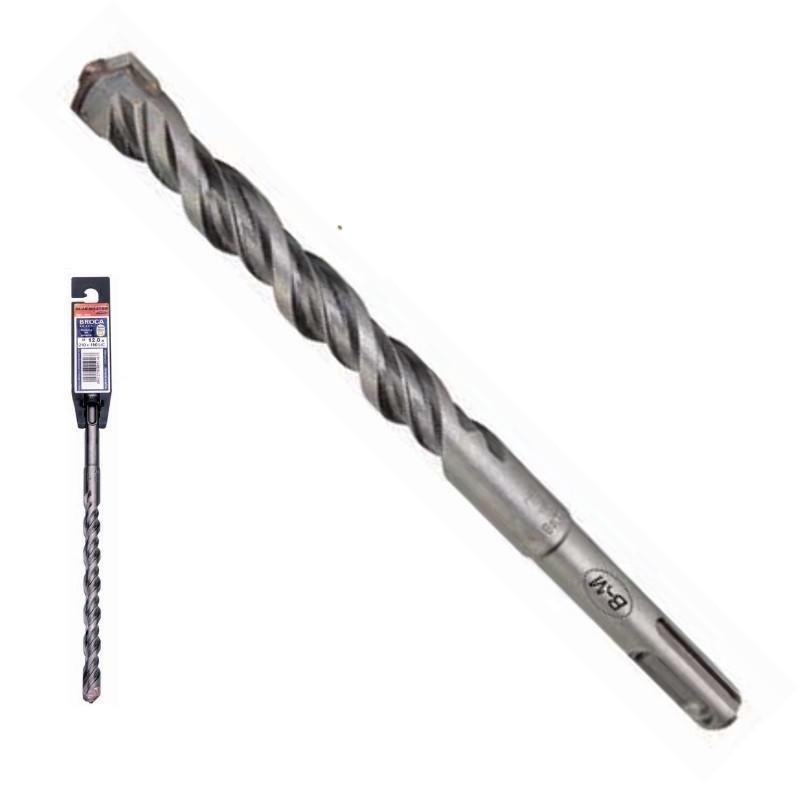 Broca para martillo sds-plus 2 puntas doble canal largo 450mm broca 22mm