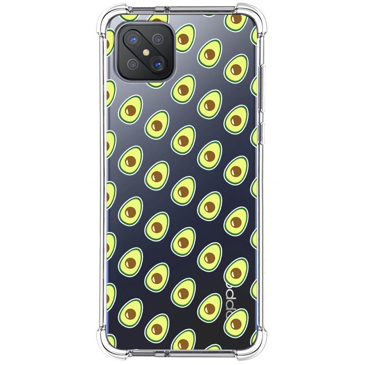 Tumundosmartphone Funda Silicona Antigolpes para Oppo Reno 4Z 5G diseño Aguacate Dibujos