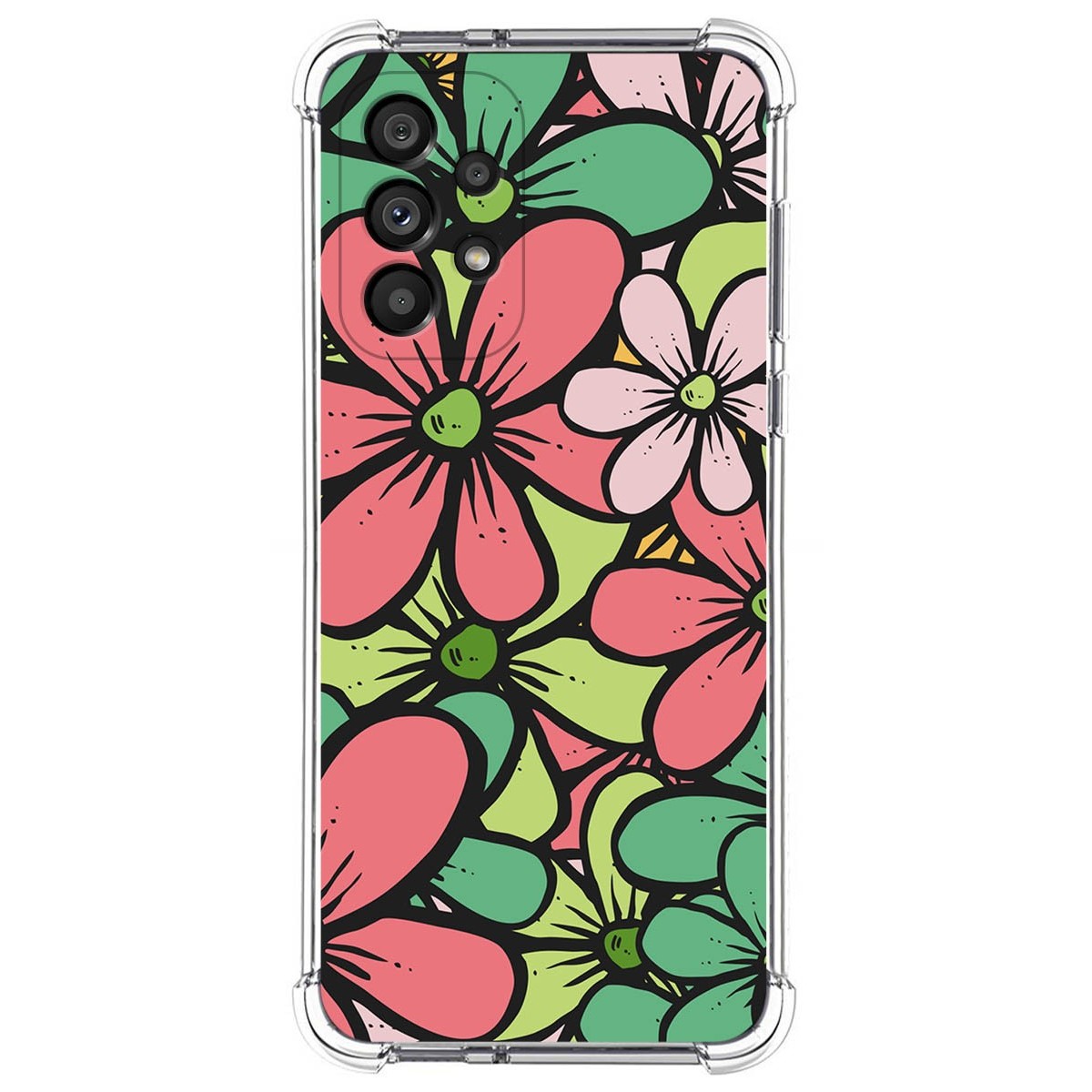 Funda Silicona Antigolpes para Samsung Galaxy A33 5G diseño Flores 02 Dibujos
