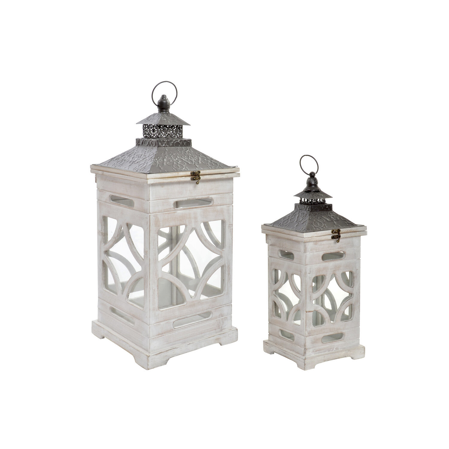 Farola set 2 abeto 26,5x26,5x65 farola set 2 abeto , La mejor decoración para tu hogar.