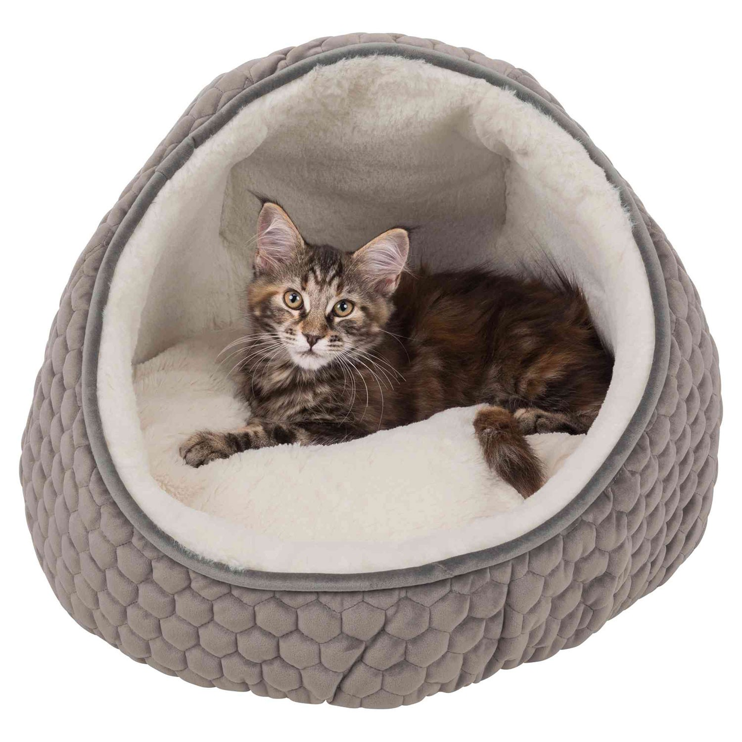 TRIXIE Cueva Suave Livia | Cueva para perros y gatos con imitación terciopelo y felpa