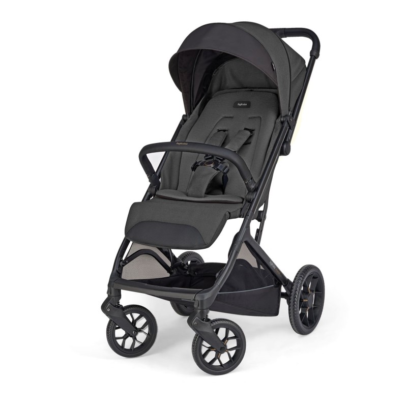 Inglesina - Silla de paseo Maior compacta con asiento amplio y respaldo de 49 cm, All Season, burbuja de lluvia y cubrepiés incluidos, color Magnet Grey