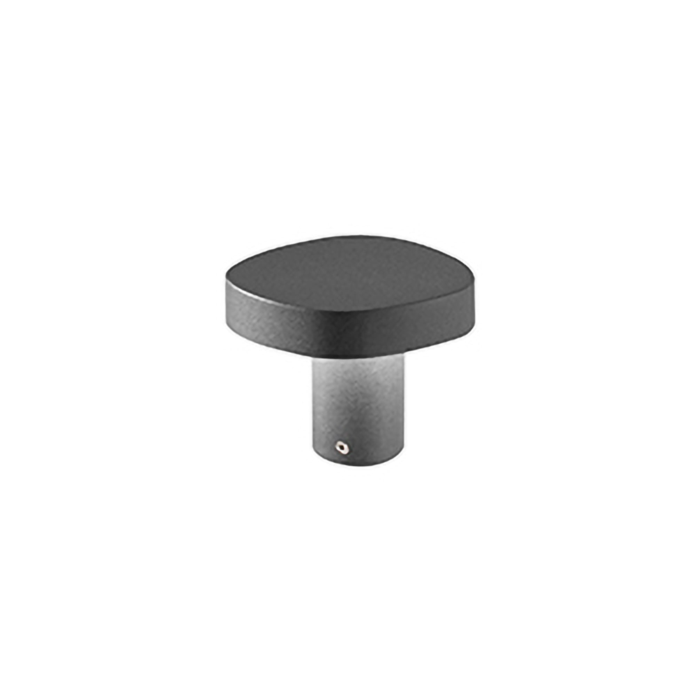 Zafferano Ciottolo - Baliza LED exterior IP54 7W 3000K diseño moderno en aluminio para jardines y caminos - 10 cm Gris Oscuro