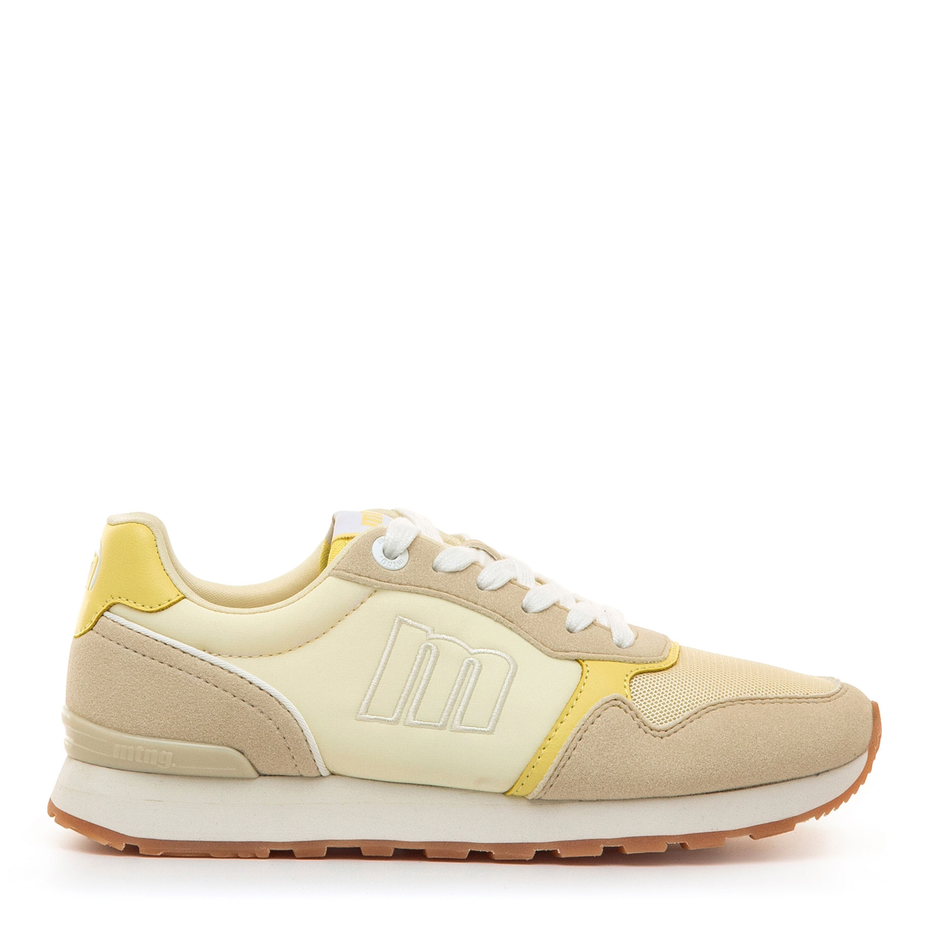 Mustang Zapatillas amarillas con detalles en beige 60909-C59961 , para Mujer