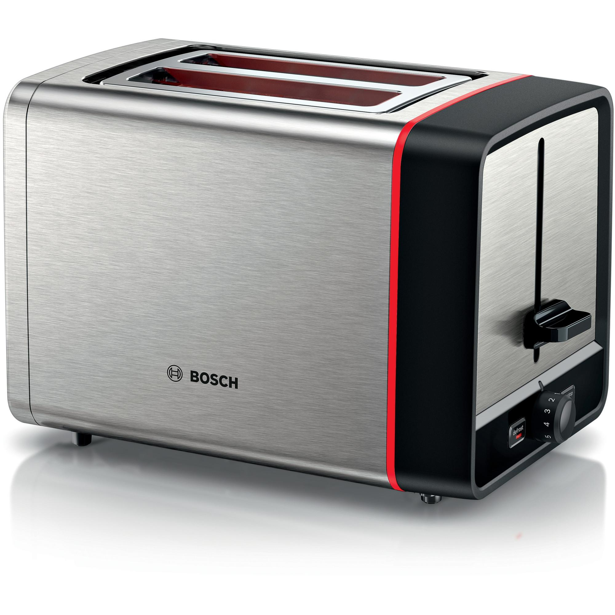 Bosch TAT6M420 tostadora 2 rebanada(s) 970 W Acero inoxidable