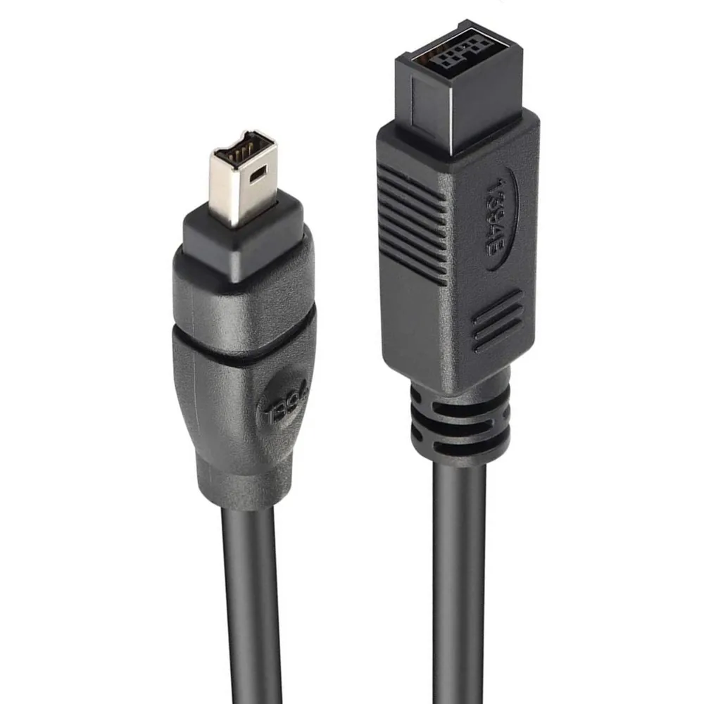 Cable FireWire 800 IEEE 1394b Bilingual - 4 polos 1,8 m negro