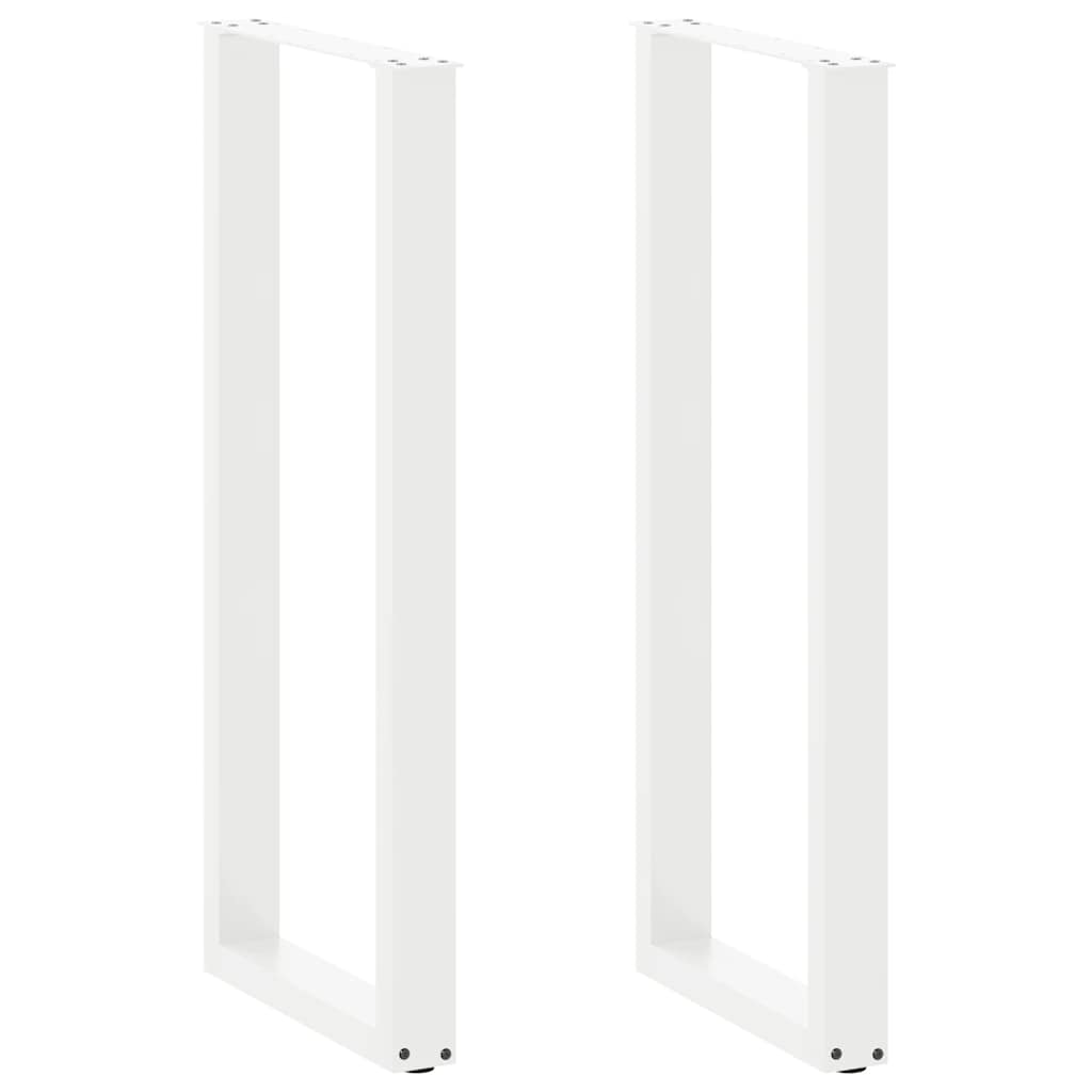 vidaXL Patas para mesa de bar en forma de U (2 unidades) 40 x 110-111 cm, acero