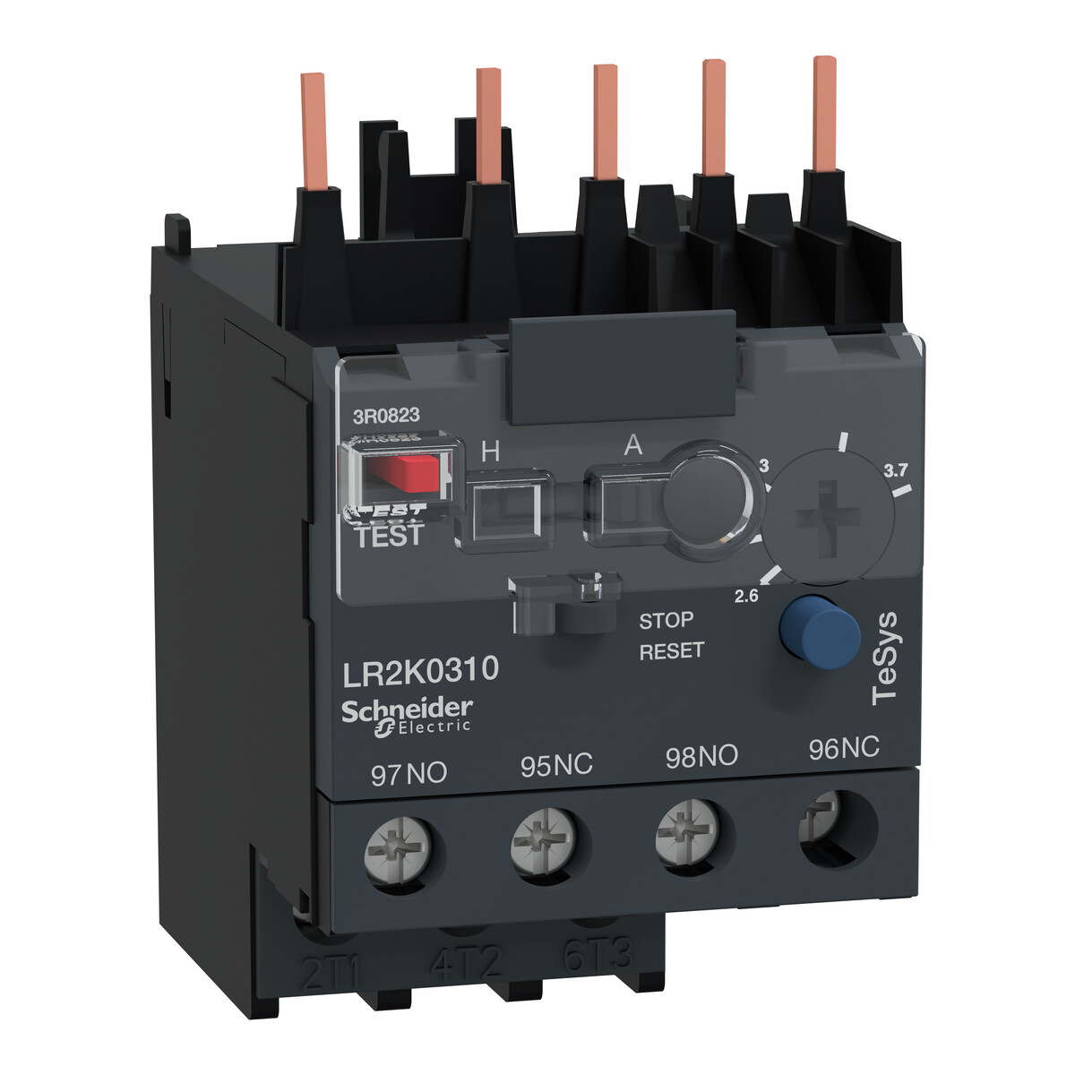 Relé térmico de motor 2,6-3,7 A, LC1/LP1