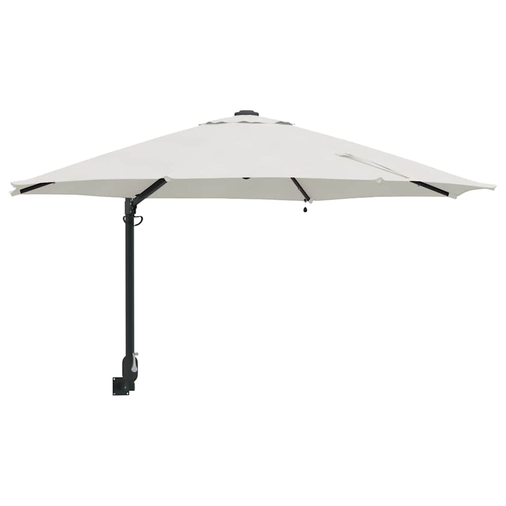 vidaXL Sombrilla de jardín Arena 248 x 248 x 148 cm Poliéster y Acero