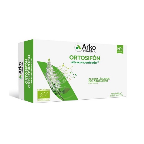 Arkopharma Arkofluido Ortosifon 20 Ampollas Eliminación de Líquidos
