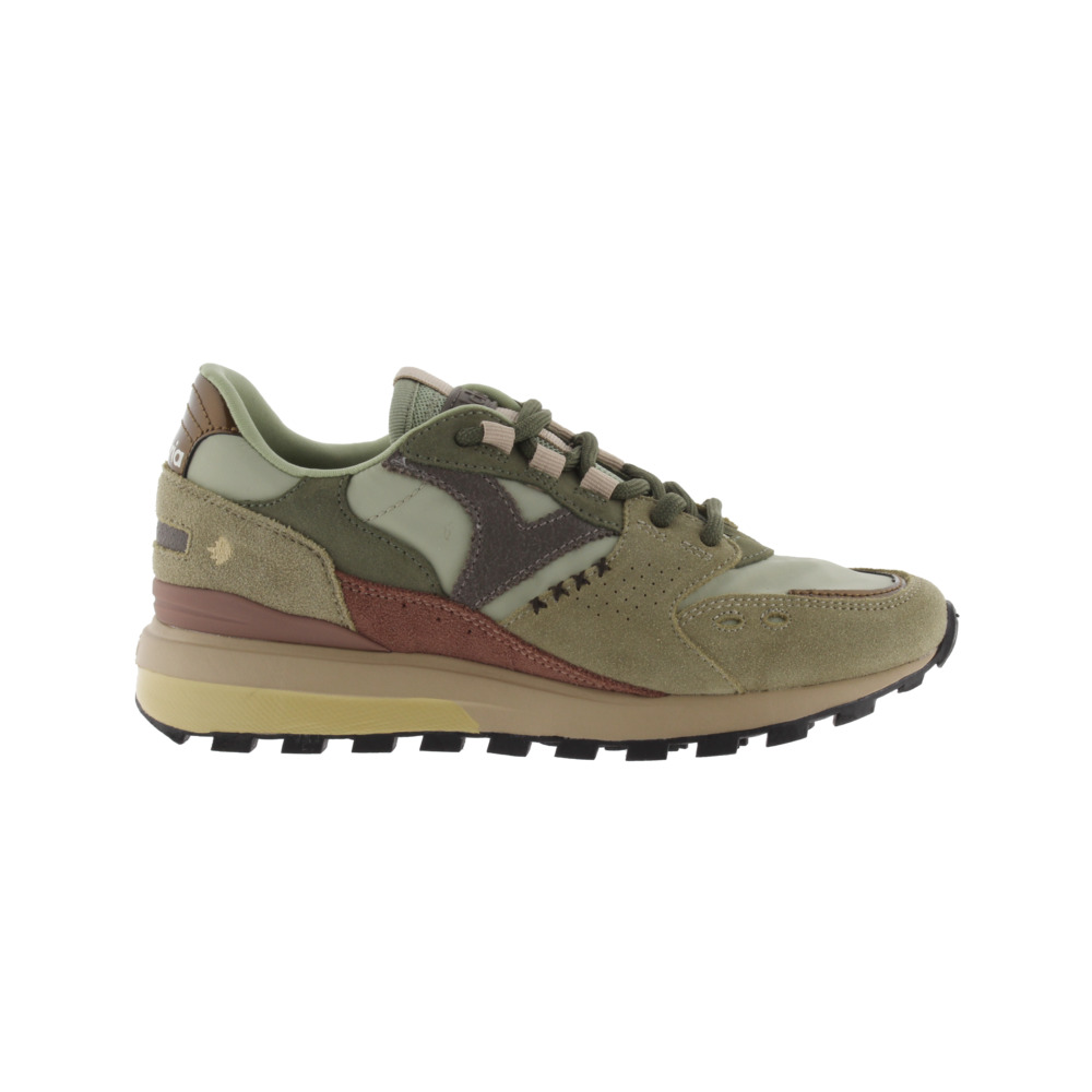 Victoria Luna Zapatillas de nylon con piezas de serraje y suela dentada 1156112