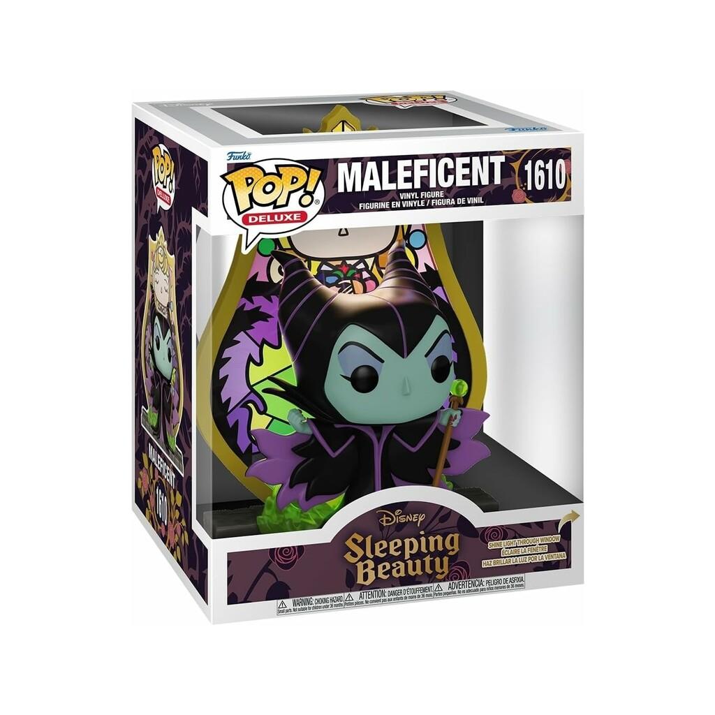 Funko Pop Deluxe La Bella Durmiente Figura Maléfica con Vidriera