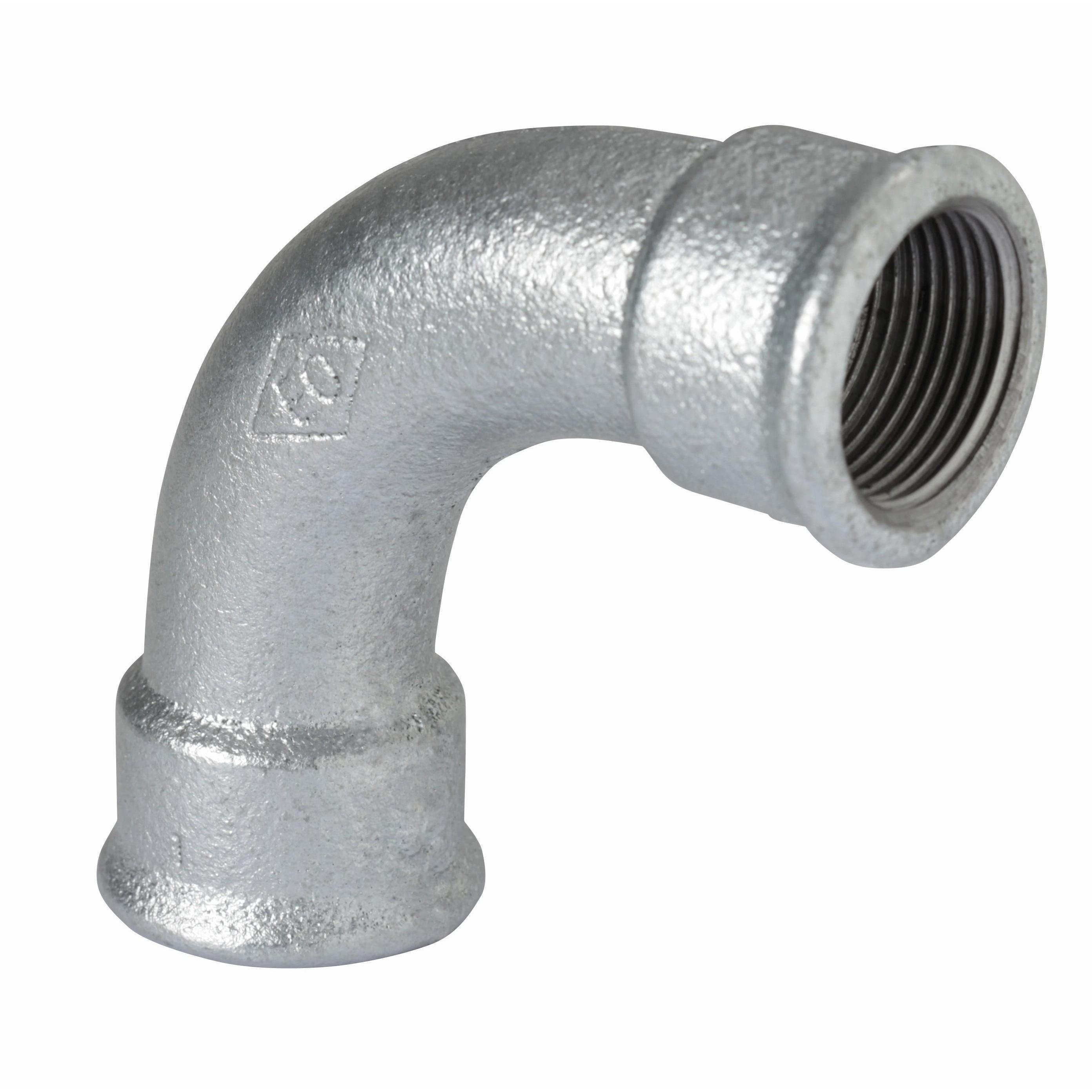F2 curva 90 h 21/2 galvanizado