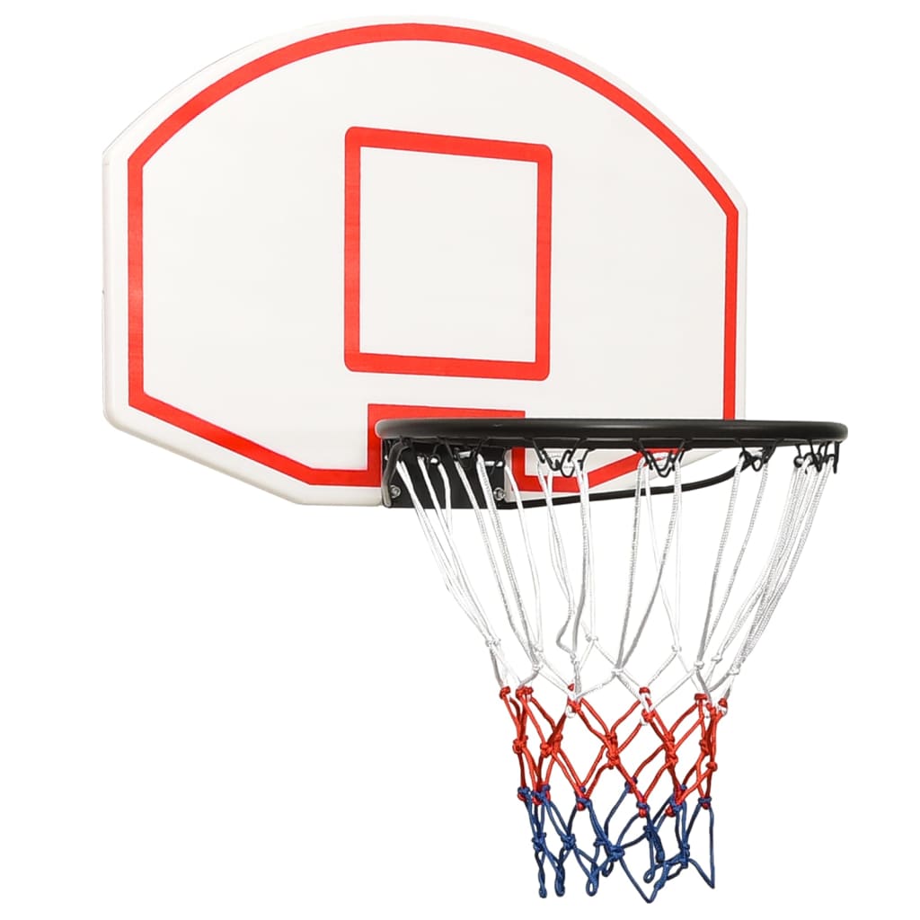 vidaXL Tablero de baloncesto polietileno 71x45x2 cm aro de baloncesto Color Blanco,  Negro, y mas