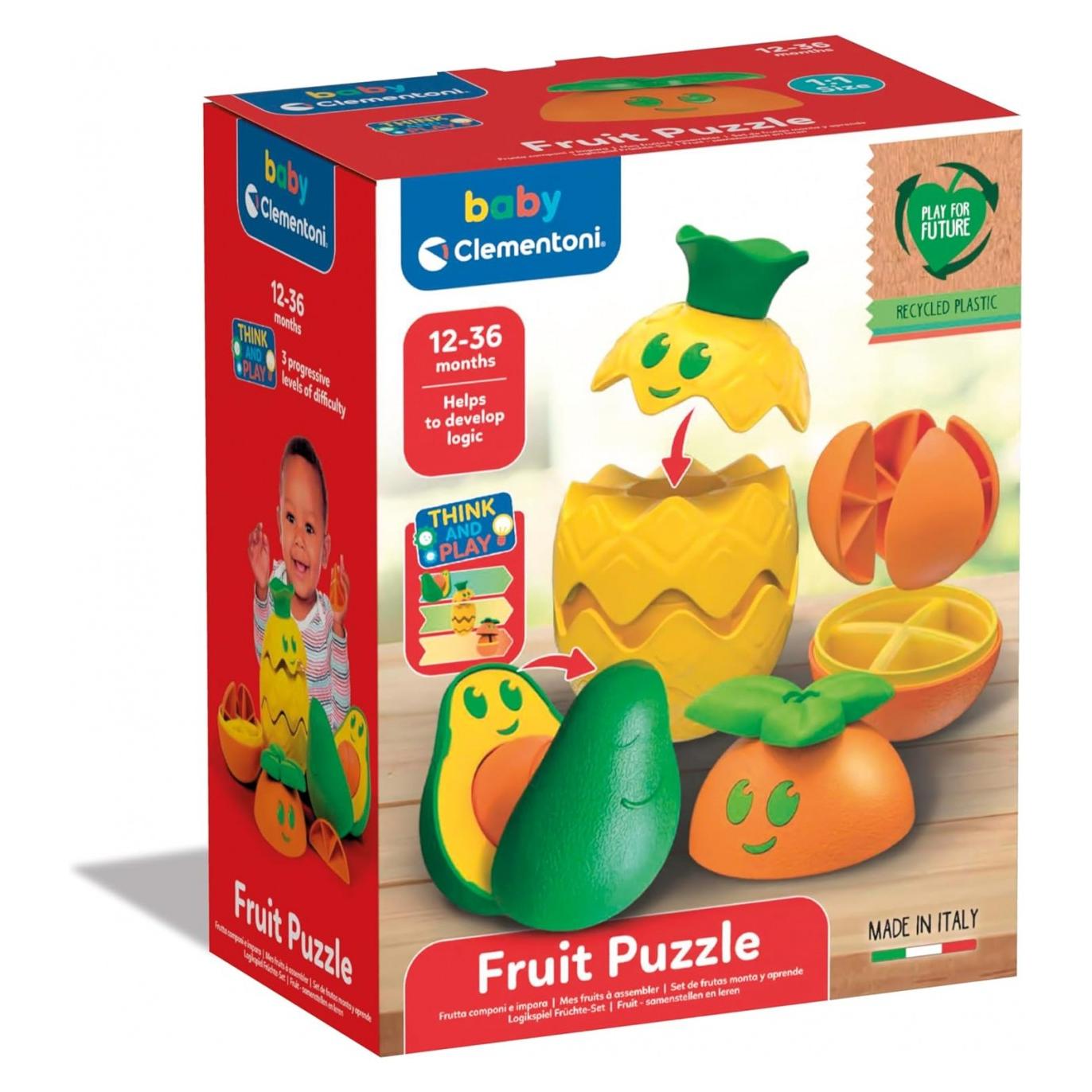SET DE FRUTAS MONTA Y APRENDE  CLEMENTONI
