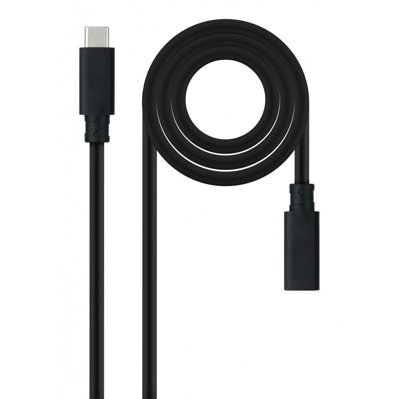 Nanocable - 10.01.4501-L150 cable USB USB 3.2 Gen 2x2 1,5 m USB C Negro 10.01.4501-L150
