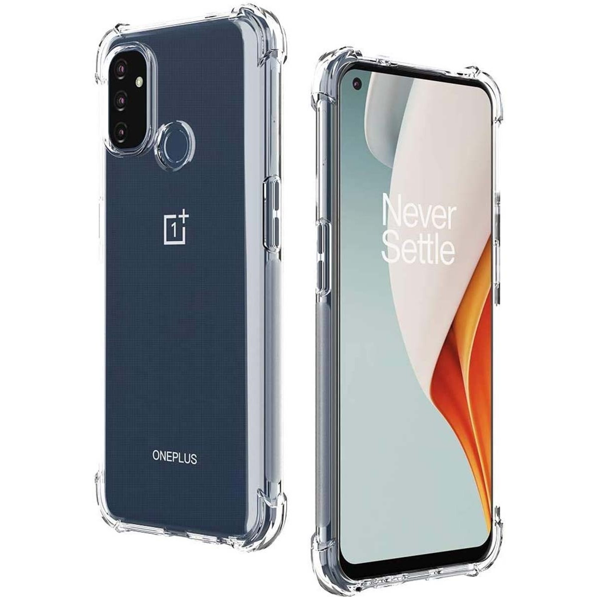 Tumundosmartphone Funda Gel Tpu Anti-Shock Transparente para OnePlus Nord N100