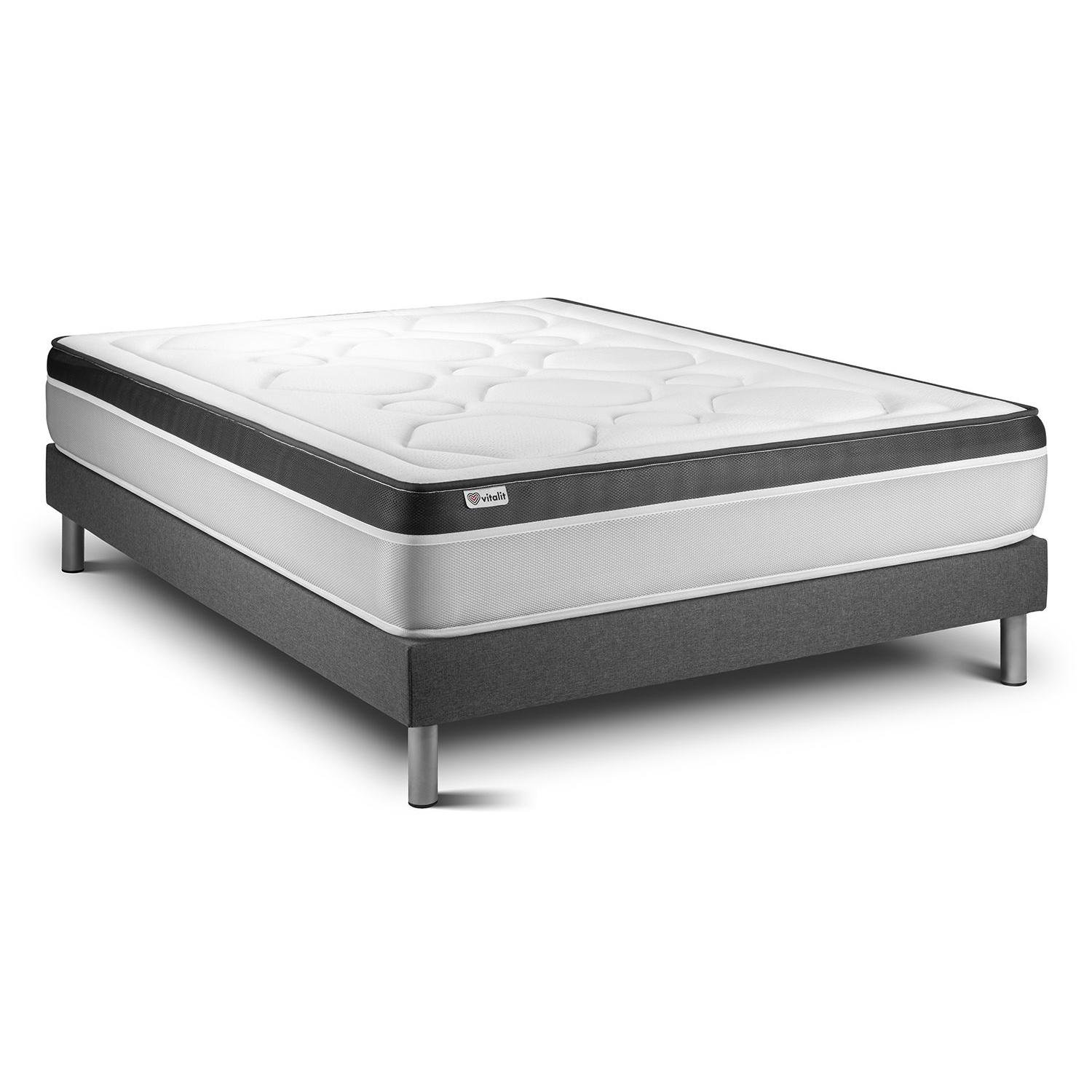 Conjunto VITAL ERGO 160 x 200 cm somier Kit gris